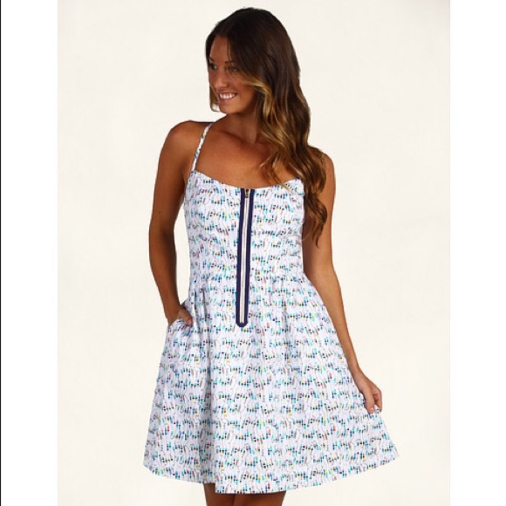 Lilly Pulitzer Alexi Dress in Resort White Oh Buoy